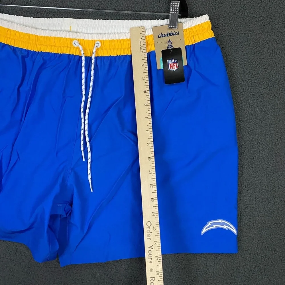 Chubbies Secret LA Chargers Shorts Mens 3XL 5.5
